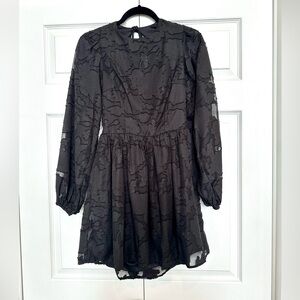 Nasty Gal Burnout Open Back Tea Dress